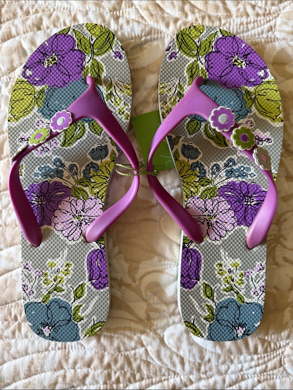 Vera Bradley Watercolor Flip Flops